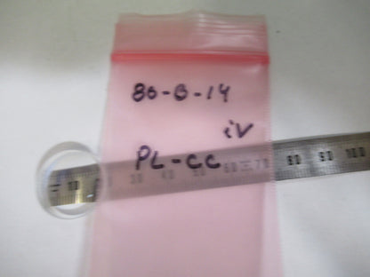 OPTICAL  MIL SPEC BK7 CIRCULAR PLANO CONCAVE LENS OPTICS AS PICTURED 80-B-14
