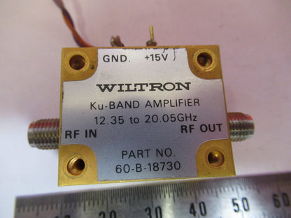 AMPLIFIER Ku-BAND MICROWAVE RF FREQUENCY 20 GHz  WILTRON  AS PICTURED T7-A-46
