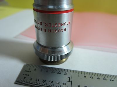 MICROSCOPE PART OBJECTIVE BAUSCH LOMB 97X OPTICS AS IS BIN#32-B-24
