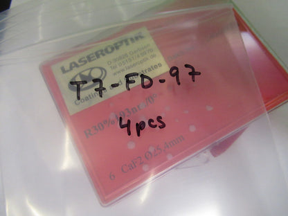 OPTICAL LENS LOT CALCIUM FLUORIDE CaF2 INFRARED OPTICS AS PICTURED T7-FD-97