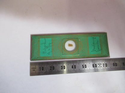 ANTIQUE VICTORIAN PREPARED SLIDE LONDON MICROSCOPE PART AS PICTURED 11-DT-B