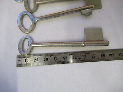 LOT ASSORTED CASE KEYS BLANKS MICROSCOPE PART AS PICTURED &H1-B-58