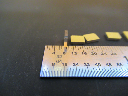 Lot Quartz Y-cut Piezoelectric Blanks Gold Plated Ultrasonic Sensor