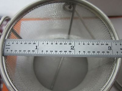 STAINLESS STEEL MESH CONTAINER CLEANING LASER OPTICS  BIN#A3