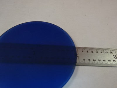 Microscope Part Blue Dull Glass Large Round Filter Optics
