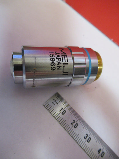 MEIJI JAPAN 40X /160 OBJECTIVE LENS  MICROSCOPE PART AS PICTURED  X8-B-06