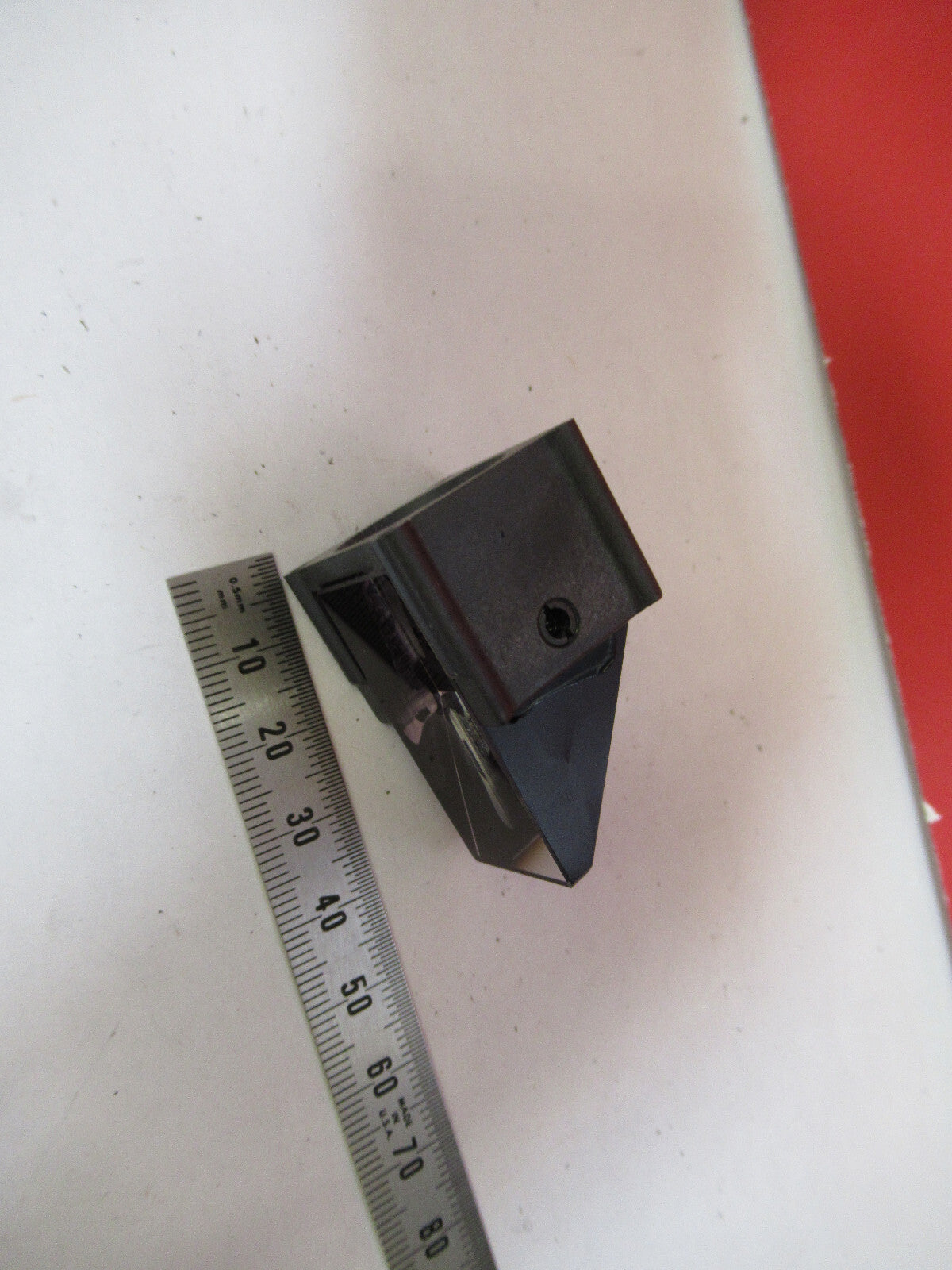 MEIJI JAPAN MOUNTED GLASS PRISM MICROSCOPE PART AS PICTURED X8-B-39