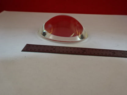 OPTICAL BI CONVEX LENS THICK GLASS LASER OPTICS AS IS #IL6-44