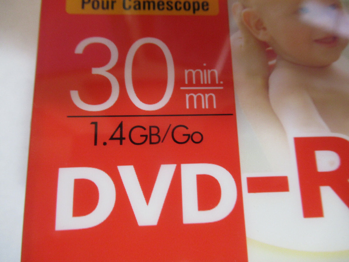JVC DVD-R Camcorder 30 min 1.4 GB Go Discs Camera Pack of 3  R7-A-64