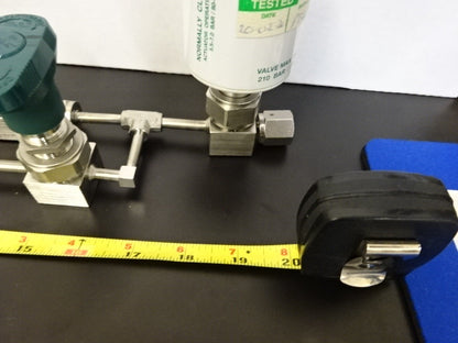 FOR PARTS SWAGELOK ASSEMBLY VALVE marked bad FITTINGS OK SOLD AS IS #TB-3