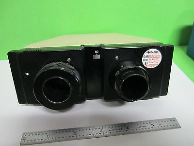 MICROSCOPE PART OLYMPUS JAPAN HEAD BINOCULAR OPTICS AS PICTURED BIN#T4-08