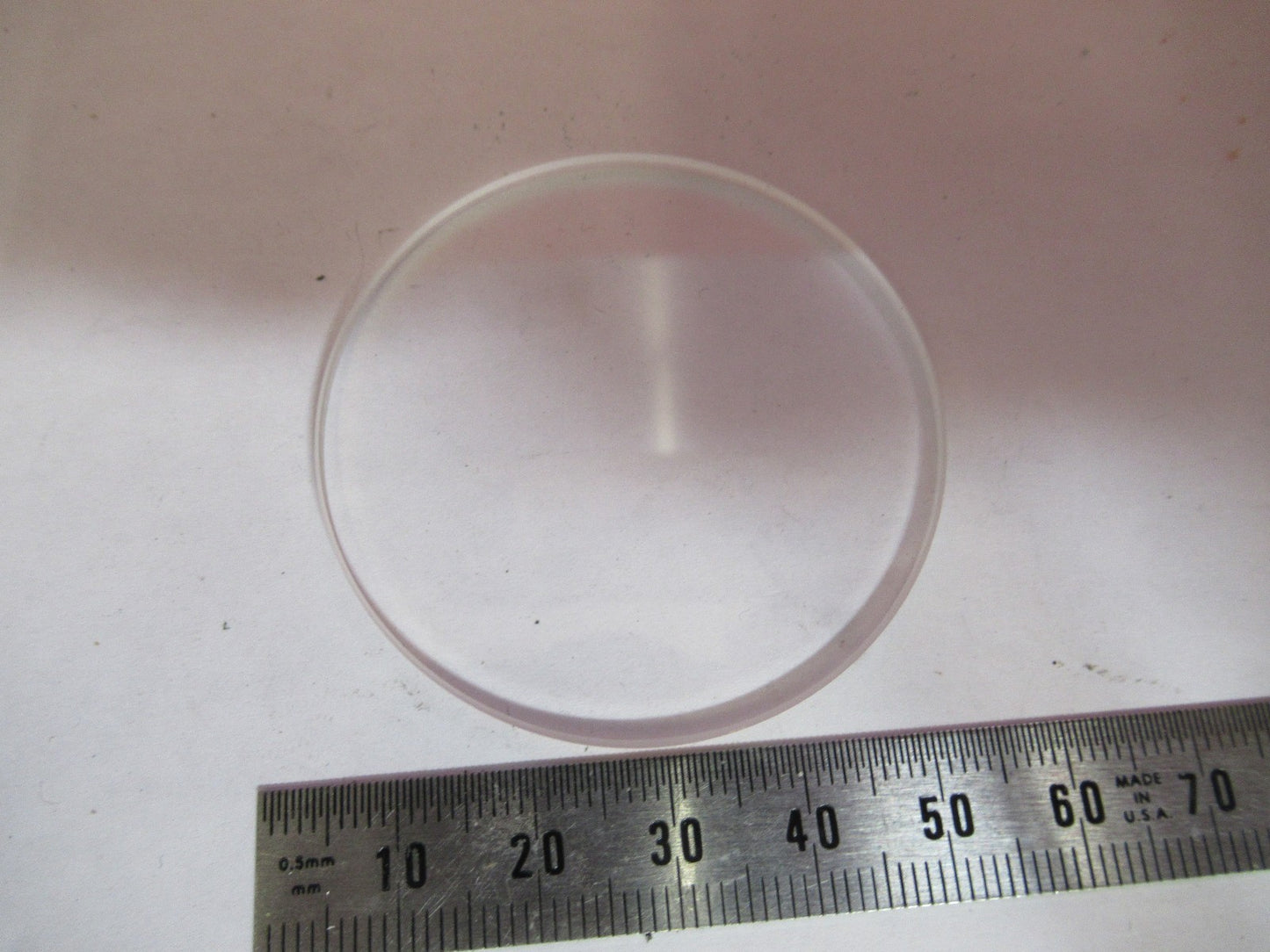 OPTICAL LENS FLAT FUSED SILICA LASER OPTICS AS PICTURED T7-A-74