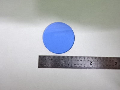 MICROSCOPE PART LEITZ GERMANY GLASS BLUE FILTER OPTICS #F5-B-15