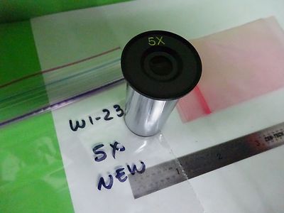 MICROSCOPE PART EYEPIECE  ROLYN GERMANY NEW 5X OPTICS AS IS BIN#W1-23