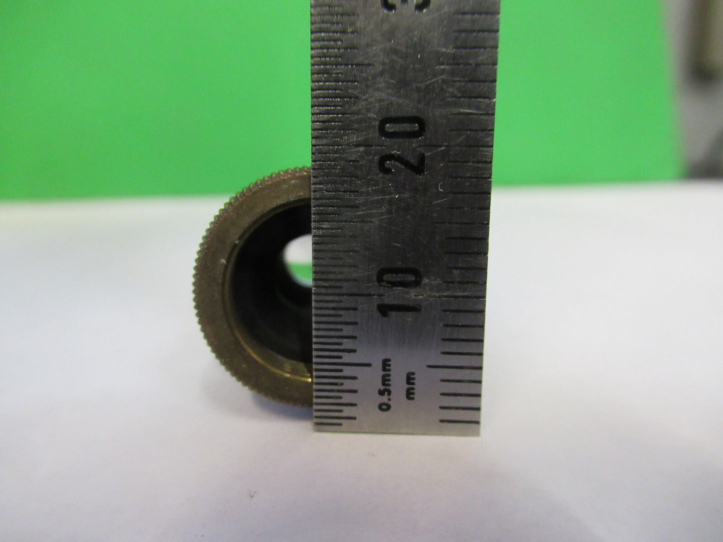 ANTIQUE BRASS REICHERT AUSTRIA OBJECTIVE RARE MICROSCOPE PART AS PICTURED 5-B-12