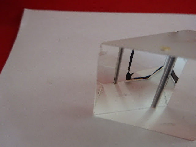 Microscope Part Nikon Japan Glass Prism [chipped] Optics