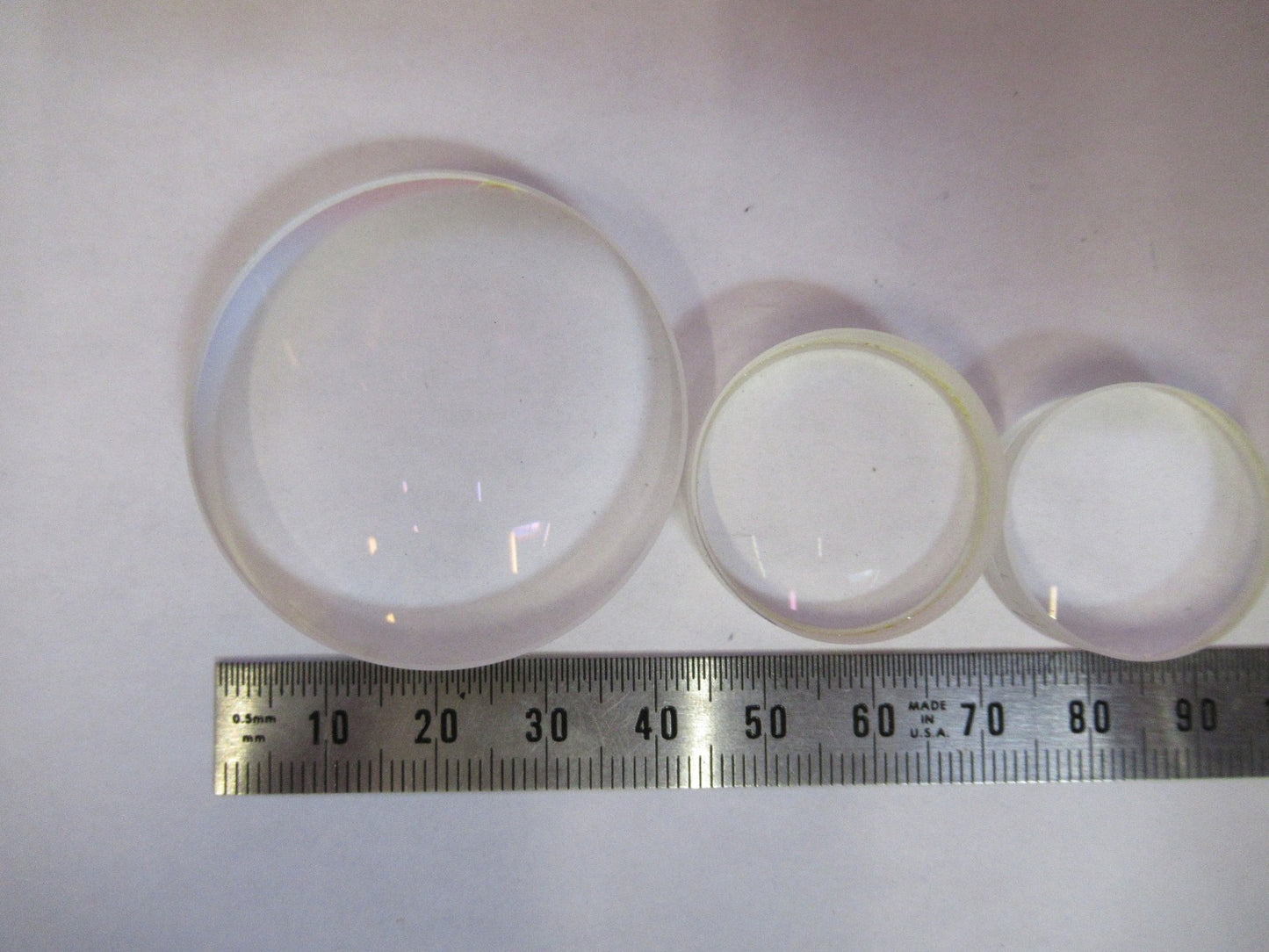 AUS JENA GERMANY LOT GLASS LENSES MICROSCOPE PART AS PICTURED V8-B-61