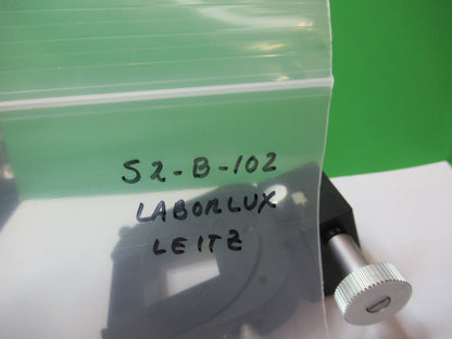 LEITZ WETZLAR GERMANY CONDENSER HOLDER LABORLUX MICROSCOPE PART AS PIC S2-B-102