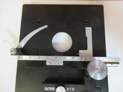 Unitron Japan Xy Stage Brass Heavy Table Microscope Part
