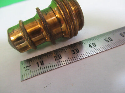 Antique Bausch & Lomb Brass Objective Lens Microscope Part