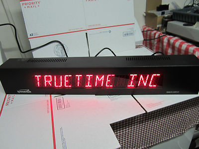 SYMMETRICOM DISPLAY TRUETIME FOR FREQUENCY STANDARD CLOCK