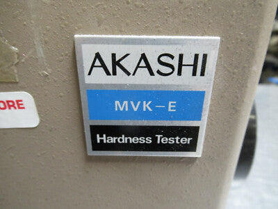 Akashi Mvk-e Hardness Tester Great Microscope Filar Optics Working Fine