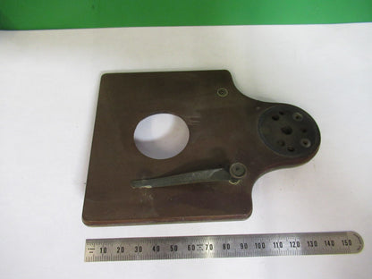 BAUSCH LOMB ANTIQUE STAGE TABLE OLD MICROSCOPE PART AS PICTURED T5-A-75