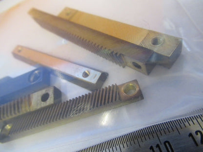 LOT WILD HEERBRUGG M20 BRASS LINEAR GEAR TEETH MICROSCOPE PART AS PIC &W3-B-73