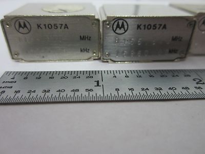 LOT 6 EA MOTOROLA QUARTZ CRYSTAL FREQUENCY CONTROL RADIO AS IS BIN#K6-14