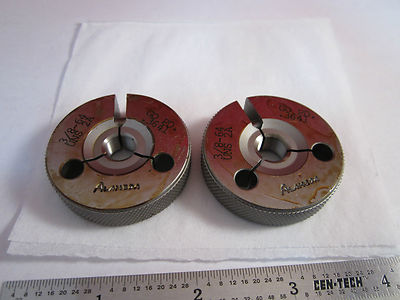 Go Notgo Gage Gauge Tester Metrology 3/8-64 UNS-2A Bin #4B ii