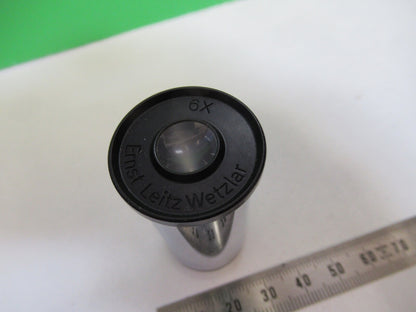 ERNST LEITZ WETZLAR GERMANY EYEPIECE 6X MICROSCOPE PART AS PICTURED G3-FT-91