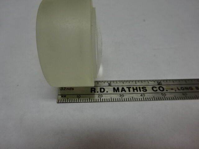THICK LENS BI CONVEX GLASS OPTICS MICROSCOPE PART AS IS &83-28