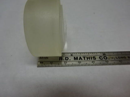 THICK LENS BI CONVEX GLASS OPTICS MICROSCOPE PART AS IS &83-28