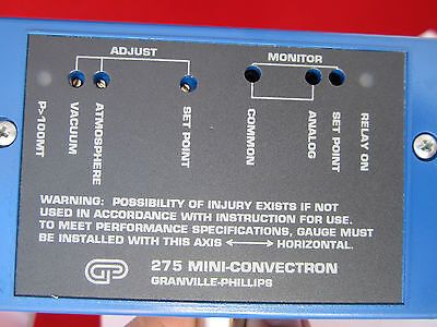 VACUUM GRANVILLE-PHILLIPS 275 MINI CONVECTRON GAUGE AS IS BIN #7C