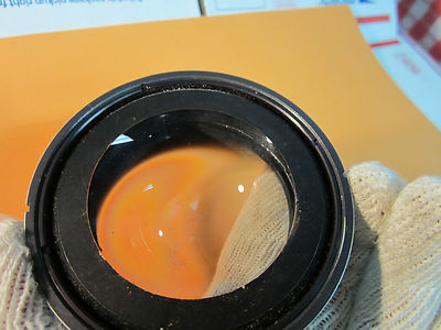 Optical large mounted convex concave lens [severe scratches] Laser Optics