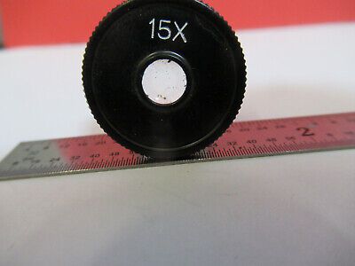 RARE MINIATURE 15X LENS EYEPIECE MICROSCOPE PART OPTICS AS PICTURED #B1-A-55