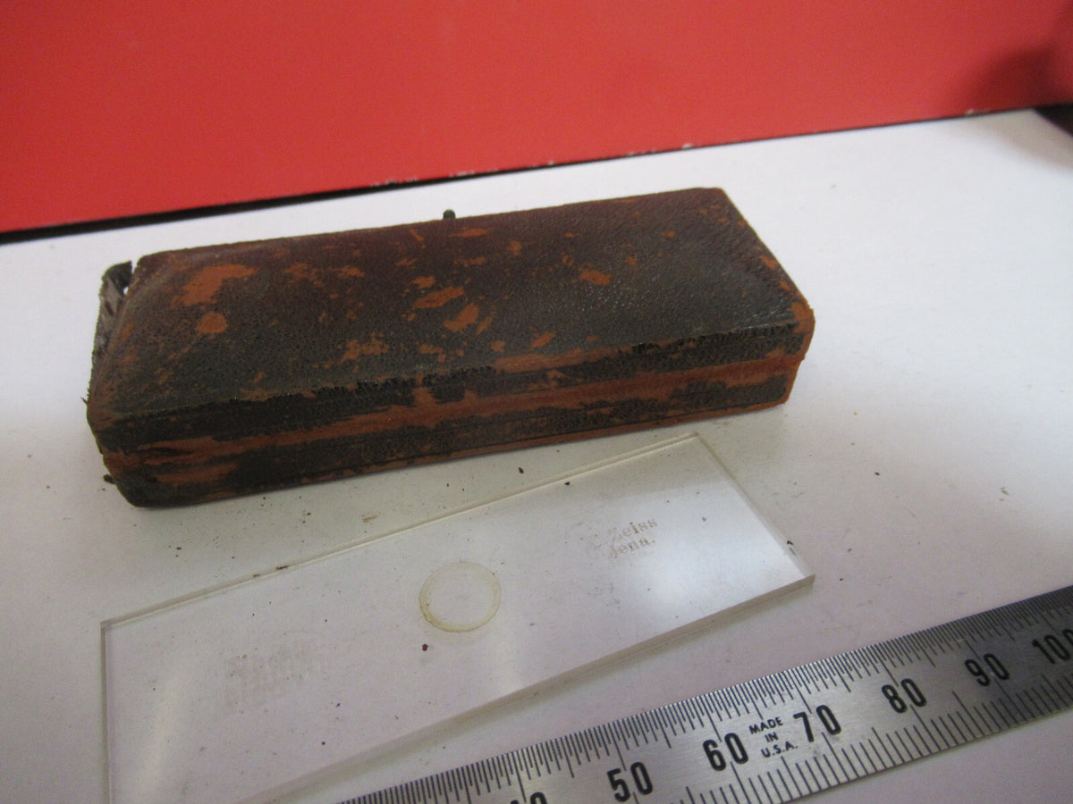 ANTIQUE CARL ZEISS CALIBRATION MICROMETER MICROSCOPE PART AS PICTURED F8-A-53