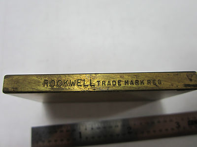 METROLOGY INSPECTION ROCKWELL HARDNESS TEST STANDARD BIN#5-27
