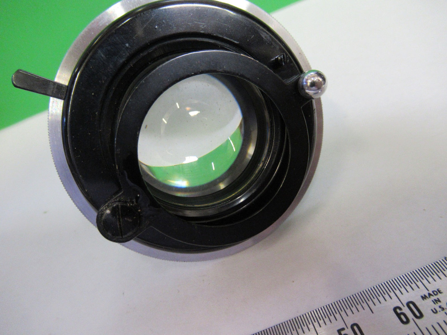 SEIBERT WETZLAR CONDENSER + IRIS OPTICS MICROSCOPE PART AS PICTURED U9-A-27
