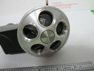 MICROSCOPE PART EPISTAR REICHERT LEICA NOSEPIECE TURRET OPTICS AS IS BIN#H2-D-06