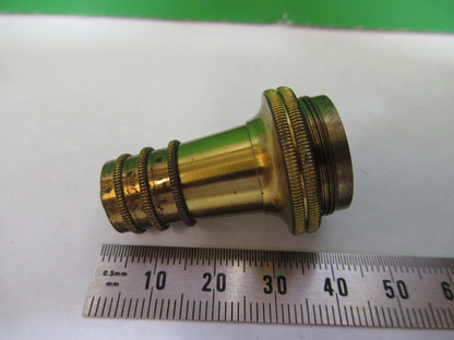 ANTIQUE BRASS OBJECTIVE CARL ZEISS 1900's RARE OPTICS MICROSCOPE PART F3-B-17