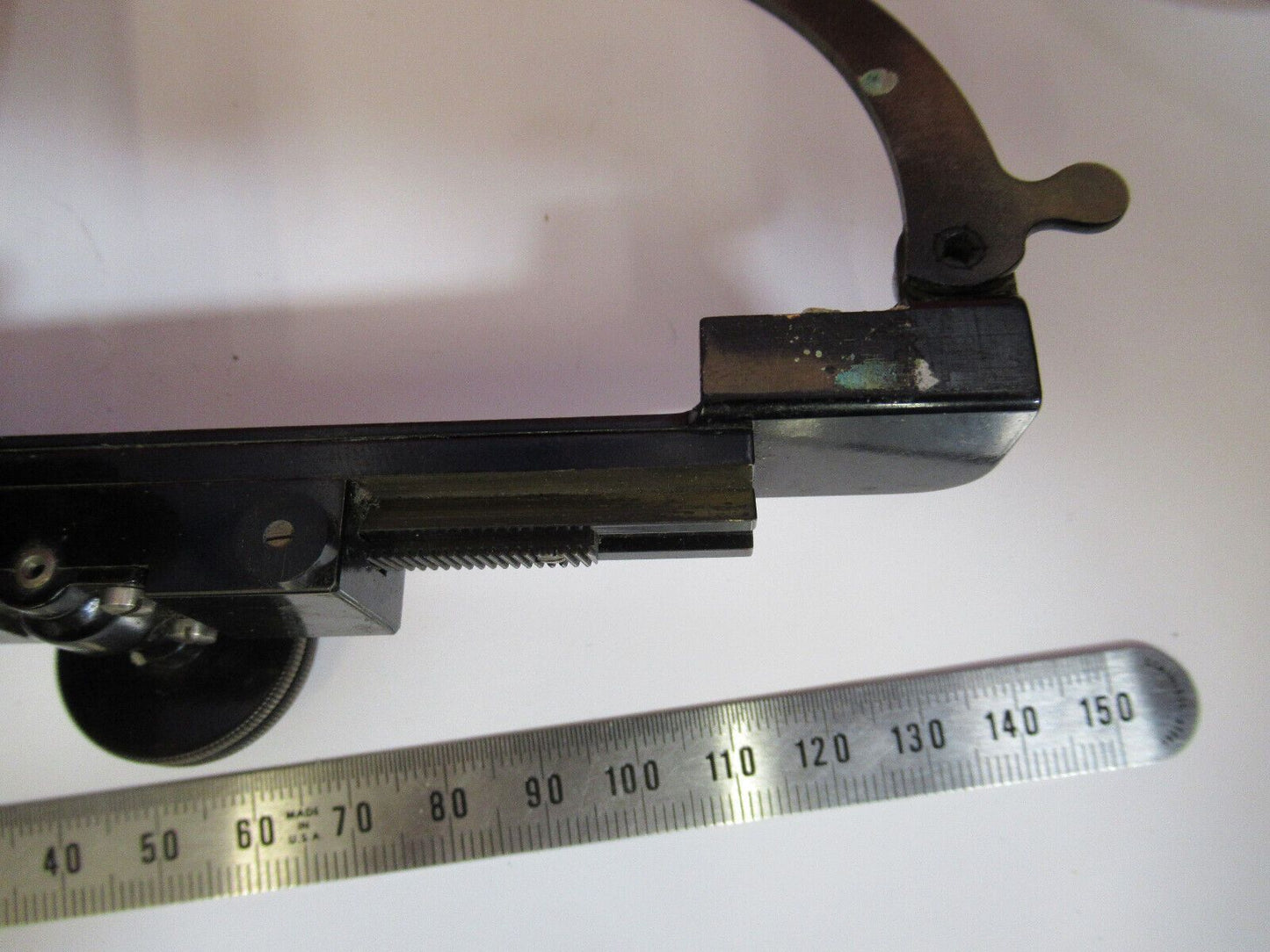 BAUSCH LOMB XY STAGE CLIPS SPECIMEN MICROSCOPE PART AS PICTURED Y4-A-48