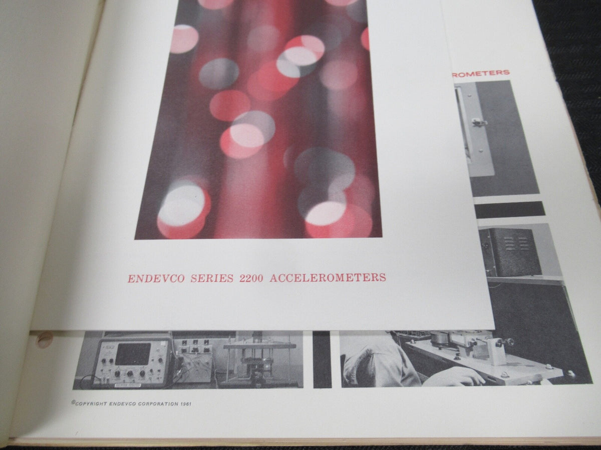 Endevco Vintage Instructions Manual Accelerometer 2200
