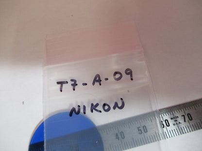 NIKON JAPAN GLASS BLUE FILTER OPTICS MICROSCOPE PART AS PICTURED  T7-A-09