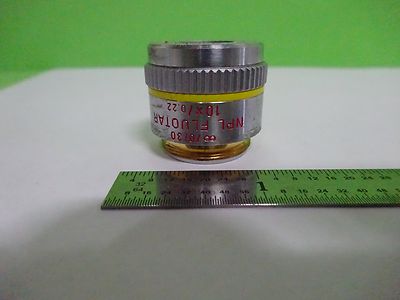 Microscope Part Objective Ernst Leitz Germany Npl Fluotar 10X Optics