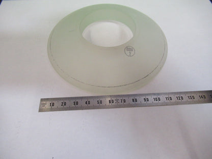 OPTICAL LARGE MIL SPEC CONCAVE GLASS LENS BASE OPTICS AS PICTURED #Z5-A-56