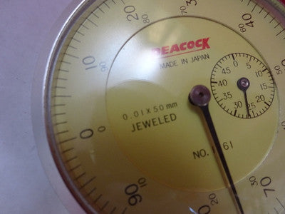 Peacock Japan Micrometer Gage Dial
