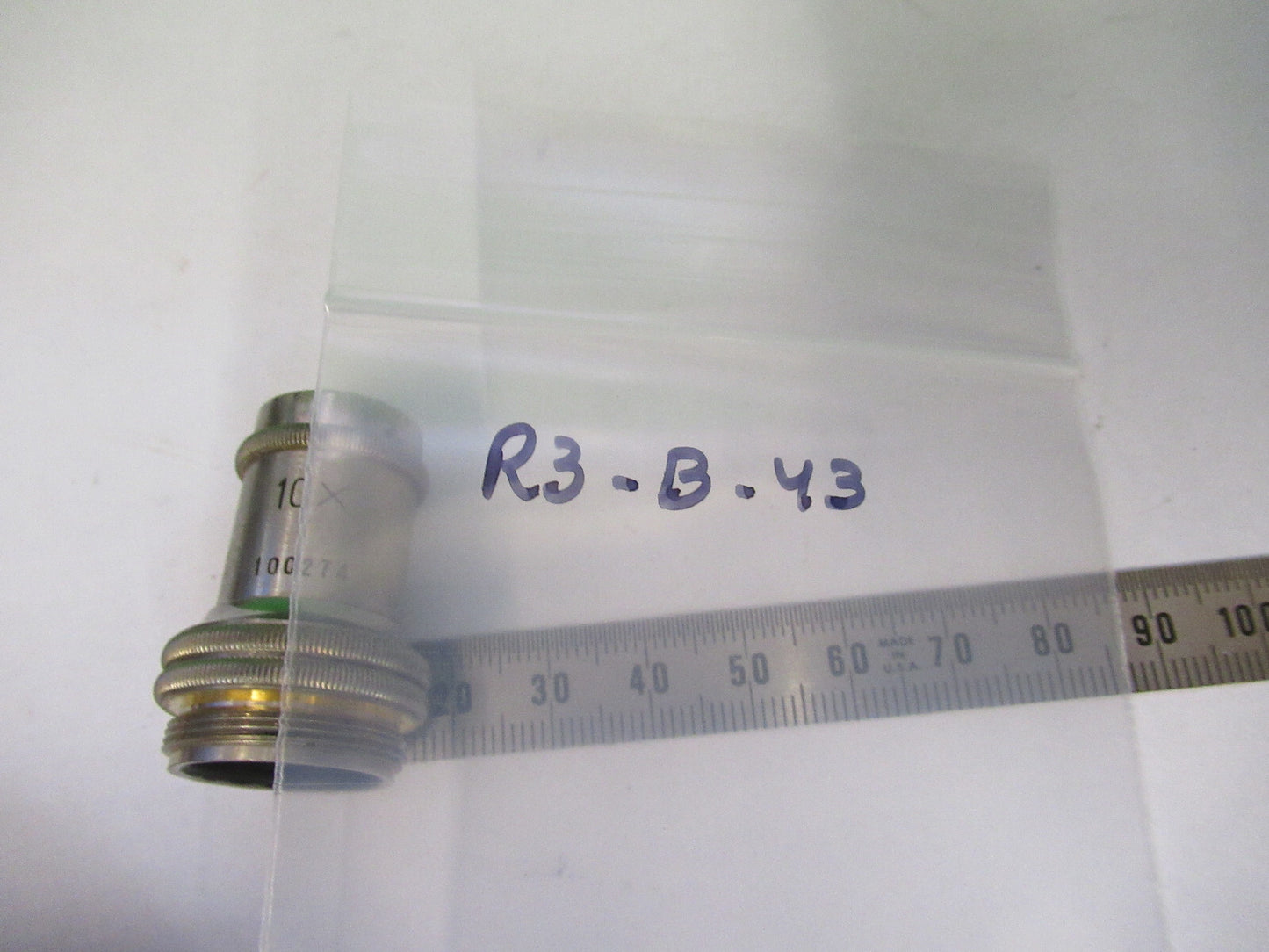 Antique Olympus Japan Objective 10X Optics Microscope Part