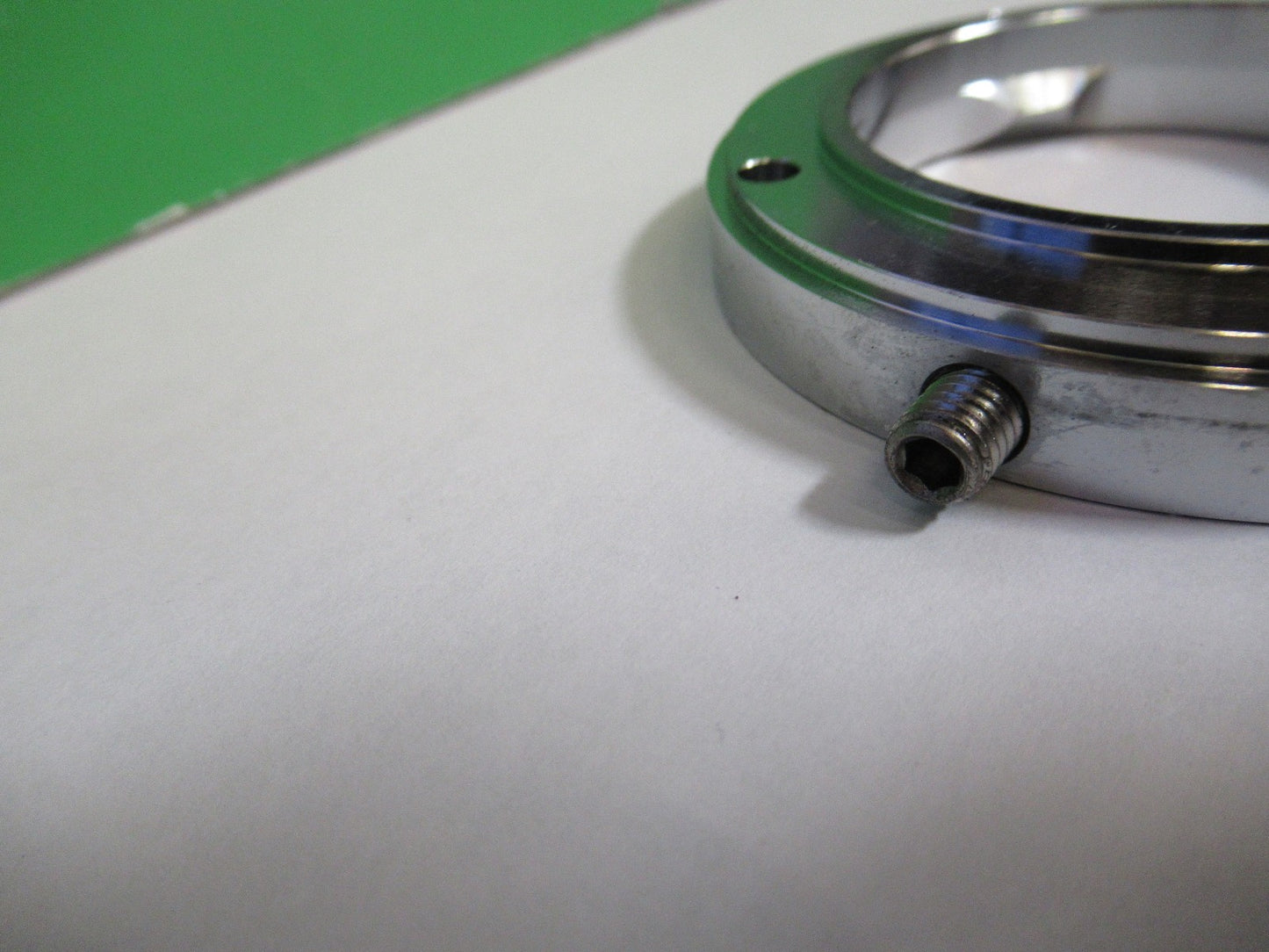 LEICA LEITZ GERMANY DMRB LAMP FLANGE MICROSCOPE PART AS PICTURED V7-FT-99