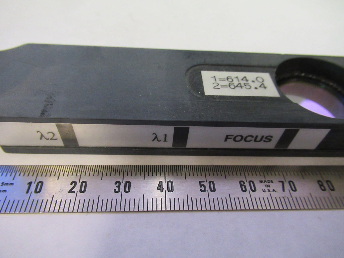 ZYGO INTERFEROMETER FILTER SLIDE OPTICS MICROSCOPE PART AS PICTURED T2-A-60